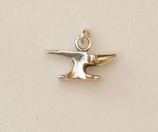 Anvil Farrier Lapel Pin, Tie Tac, Charm,Earrings ,Necklace~.925 Silver