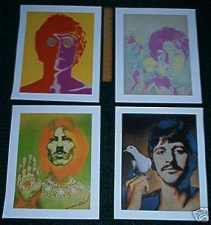 Beatles Psychedelic Heavy Stock Posters Richard Avedon 4 Posters 15 x
