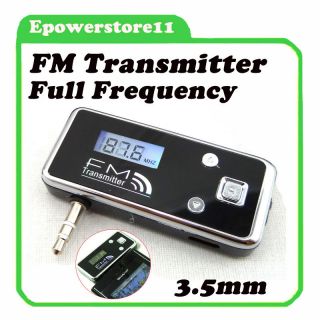Mini Car Kit FM Transmitter For Iphone/IPod/Mp 3/Cellphone all 3.5mm