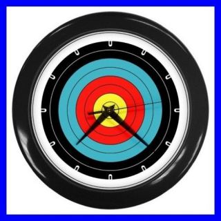 Wall Clock ARCHERY Target Olympic Game Sports Bow Arrow (11541899)