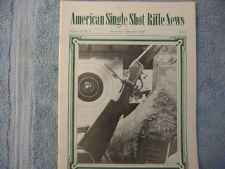 American Single Shot Rifle News March April 1995