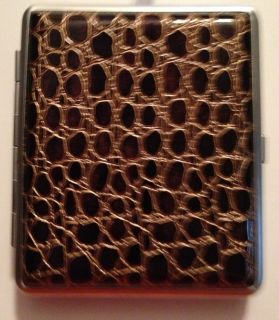 NEW WISH YOU LUCKY BROWN CIGARETTE HARD CASE HOLDER SMOKER GIFT
