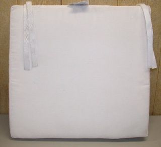 Chair Pad with Ties ~ Winter White **NEW**
