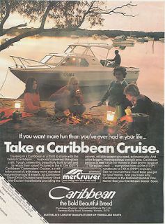 Vintage 1978 CARIBBEAN FIBREGLASS COMMODORE BOAT CRUISER Advertisement