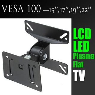 LCD LED Flat TV Swivel Wall Mount Bracket for VESA 75 100 15 17 19 22