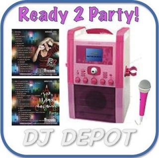 EKS516P Pink CD+G Machine + 2012 X Factor James Arthur Impossible