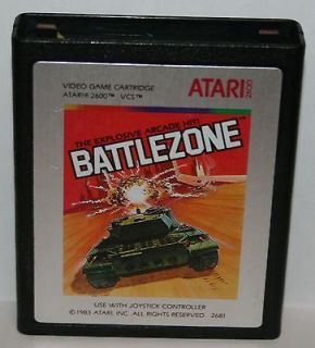 Vintage Atari 2600 Video Tank Game Cartridge 1983 Battlezone Arcade