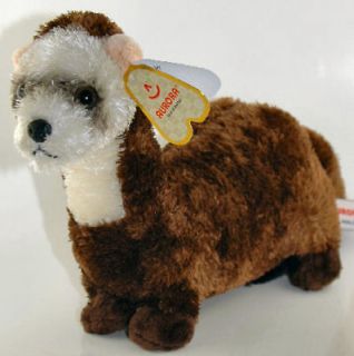Aurora Fancy Pals Plush Sable Ferret Pet Kids Gift NEW