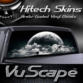 Vuscape Truck Rear Window Graphic   FULL MOON RISING