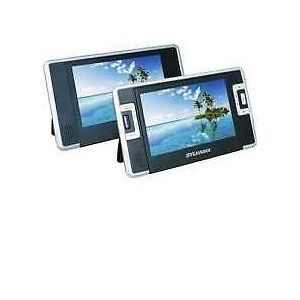 Inch Dual Screen Portable DVD Player with USB&SD Card Reader