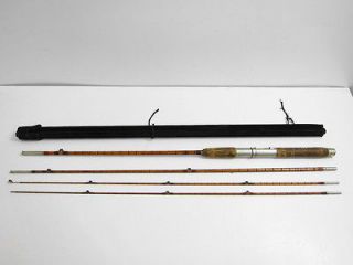 DAME STODDARD CO 4 PIECE BAMBOO BAIT / TROLLING ROD WITH HOLDER