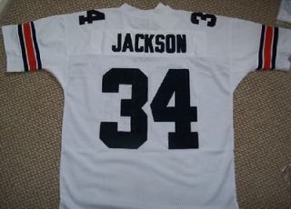 Auburn TIGERS Bo Jackson #34 Throw Back Jersey WHITE