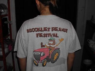 PEANUT FESTIVAL going nuts in brooklet T SHIRT ADULT L awesome