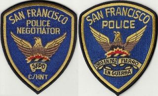 San Francisco Police Patch + San Francisco Police Negotiator Patch