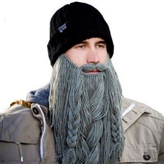 Heads Barbarian Roadie Knit Hat with Beard   Wicked Awesome Cool