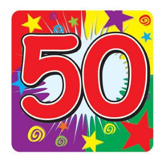 Birthday Party Coasters Age 30th 40th 50th 60th 70th 80th 90th 100