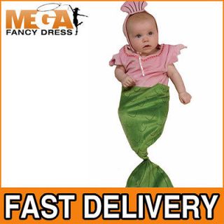 Mermaid Baby Bunting Newborn 0 9 Months Fairytale Fancy Dress Costume