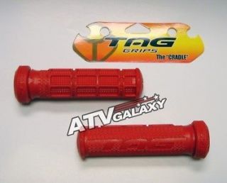 Tag ATV Red Grips Honda 250X/250EX/300 EX/350X Bars