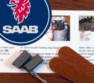 Saab 95 Blower Heater Cabin Motor Fan Repair Rebuild Kit Brushes 9 5