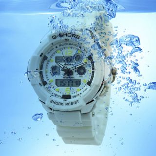 NEW Jelly Fashion LCD Sport Men Multi Function Boy Watch reloj