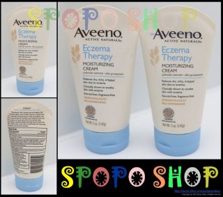 NEW Aveeno Active Naturals Eczema Therapy Moisturizing Cream 5oz(140g