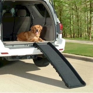 LARGE FOLDING DOG RAMP BED STAIRS SUV CAR STEP