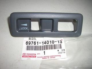  92 Toyota Supra Interior Door Lock Switch Bezel Trim Gray Right side