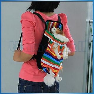 Pet Dog Travel Back Backpack Rucksack Front Chest Carrier Bag Legs Out