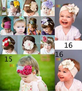 1pc Baby Girl Toddler Cotton Flower Headband Headwear Hair Band Soft