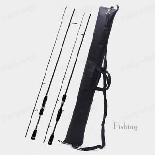42 Nylon Fabric Fishing Rod Carrying Zippered Case Strap Pocket
