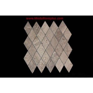 Travertine Diamond Tile Backsplash Kitchen Mosaic Border Bathroom Tile