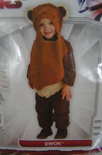 Halloween Toddler Ewok Costume Dress Up 6 12 Months NEW Star Wars Size
