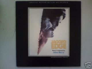 Jagged Edge   1985   John Barry  Original Soundtrack LP
