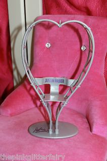 Bieber rock star silver heart shaped on stage chair playset part