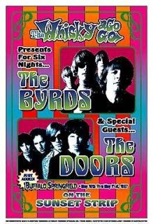 The Byrds & Doors at the Whisky Concert Poster 1967