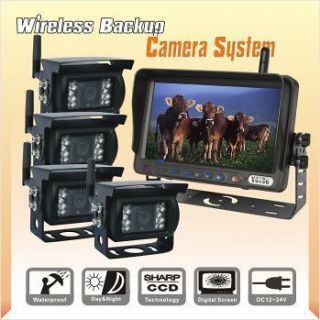 Wireless Agriculture Backup Camera System+4CCD Camera