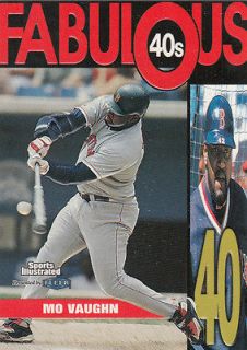 Mo Vaughn 1999 Sports Illustrated Fabulous 40s insert #13 Red Sox