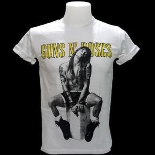 AXL Rose T Shirt Top Guns N Roses GNR 80 US Band Vocal Heavy