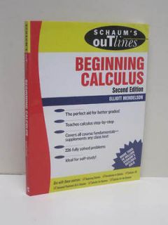 Schaums Outline of Theory and Problems of Beginning Calculus, Elliott