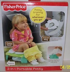 FISHER PRICE 2 IN 1 PORTABLE POTTY TRAVEL OR TRAINING BRAND NEW