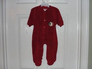 Florida State University Footie Pajamas   3/6 Months   NCAA Licensed