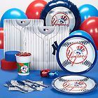 NEW YORK YANKEES MLB MAJOR LEAGUE BASEBALL PARTY SUPPLIES PACK FOR 18