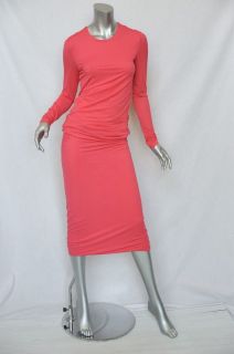 CALVIN KLEIN COLLECTION Sexy Pink Stretch BODYCON Skirt+Blouse Top 2
