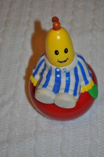 Bananas in Pajamas Apple Ball Chime Toy USED HTF