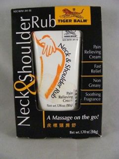 Tiger Balm Neck & Shoulder Rub Pain Relieving Cream Massage on the GO