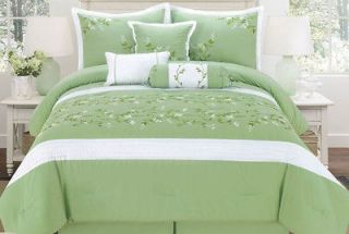 Piece Queen Bailey Floral Embroidered Bedding Comforter Set