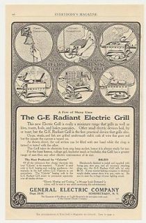 1912 GE General Electric Radiant Electric Grill Ad