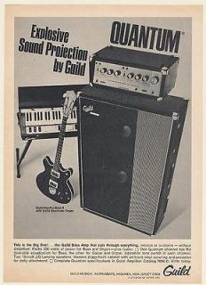 1968 Guild Quantum Bass Amp Starfire Bass II Electronic Organ Print Ad