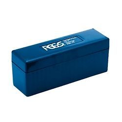 PCGS Blue Plastic Coin Slab Storage Box With Logo Lid Holds 20 PF PR