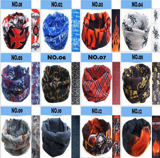 multi scarf Head Wear Face Mask Headband Neck Warmer Bandana 1~300pcs